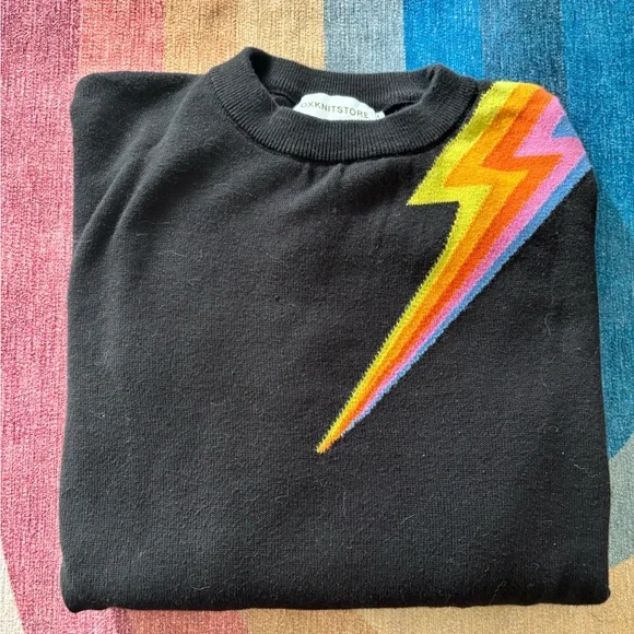 Oxknit store lightening bolt sweater women’s large. - Picture 5 of 5